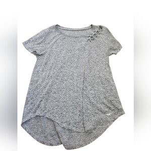 Grey Hollister Lace-up Tee